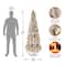 5ft. Pre-Lit Snowy Downswept Artificial Christmas Forestree, Clear Lights